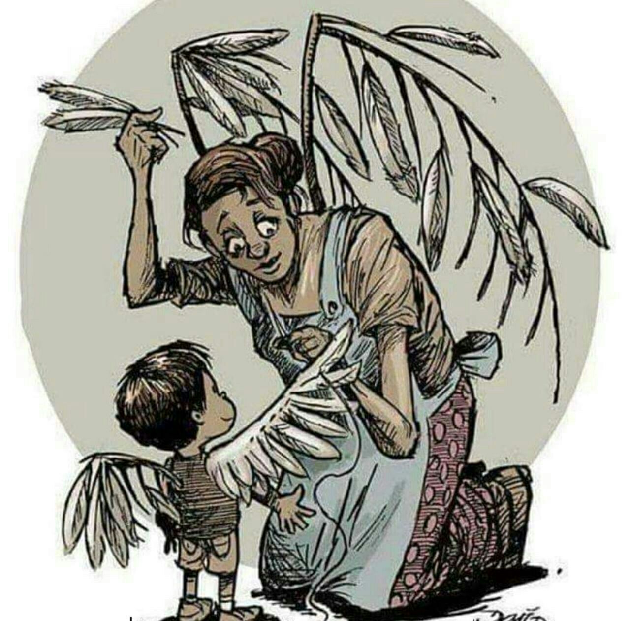 Дайте детям крылья и корни